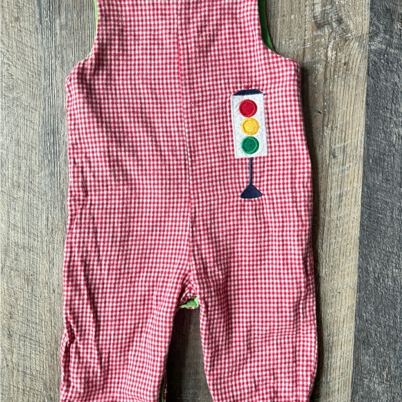 The Bailey Boys Other - The Bailey Boys Reversible Christmas Romper 9M Corduroy Truck Holiday Outfit